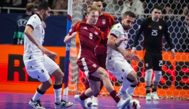 The Latvia Futsal Team Started Strongly in the Final Stage of the European Championship