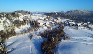 Najhladneje na Blokah, v Slovenj Gradcu skoraj minus 19 stopinj