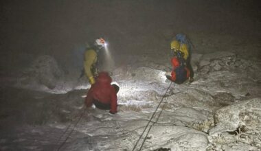 Hikers in trainers and jogging bottoms with no equipment rescued from -15°C mountain