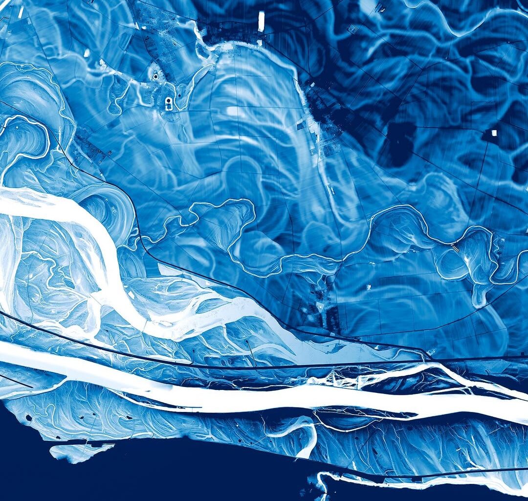 [OC] Relative Elevation Model of the Danube Floodplains (Austria)