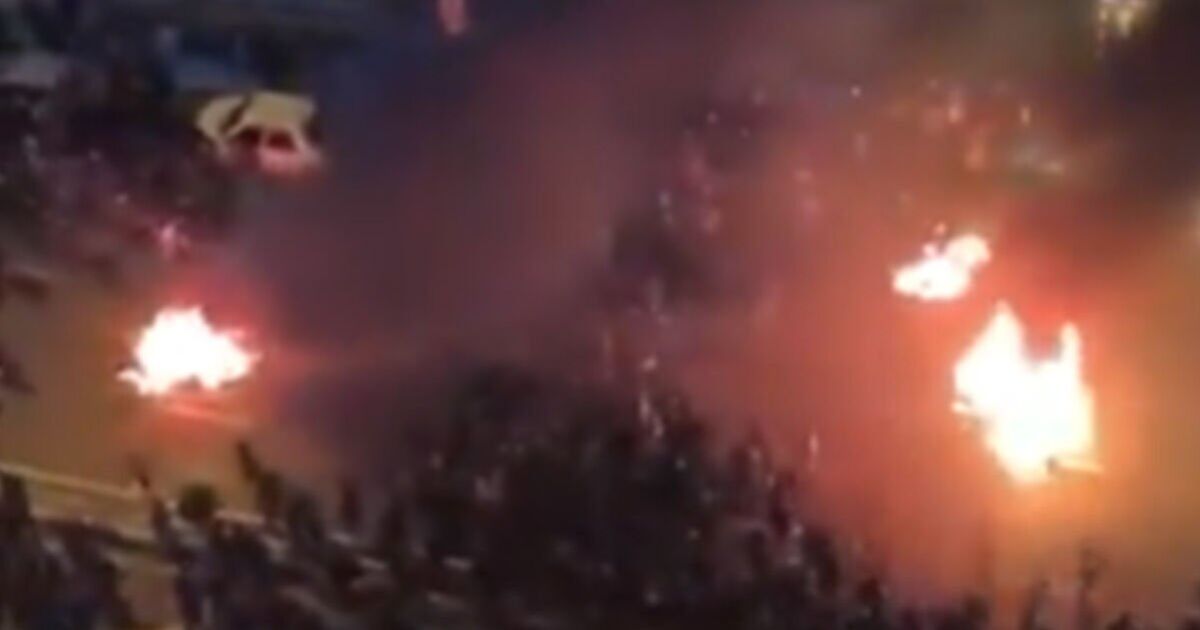 Tehran on fire as furious protesters 'burn Iranian regime building down' | World | News