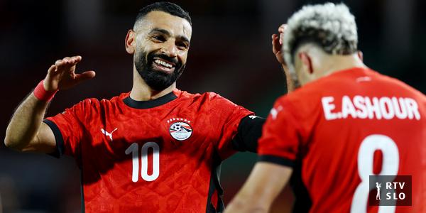 Egipt za četrtfinale potreboval podaljšek in Salahov gol