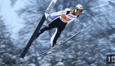 Velemojster Domen Prevc s kar 155 metri poletel do desete zmage sezone