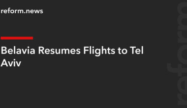 Belavia Resumes Flights to Tel Aviv – REFORM.news (formerly REFORM.by)