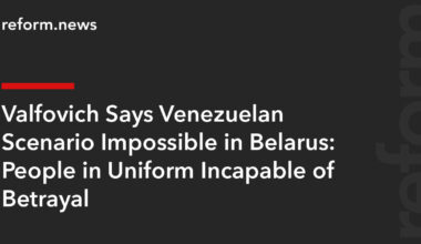 People in Uniform Incapable of Betrayal – REFORM.news (formerly REFORM.by)