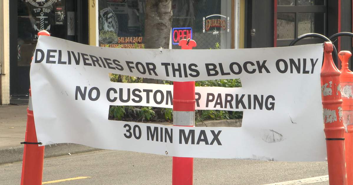 Small businesses on 13th and Alder face steep sales drop from new traffic setup | Local