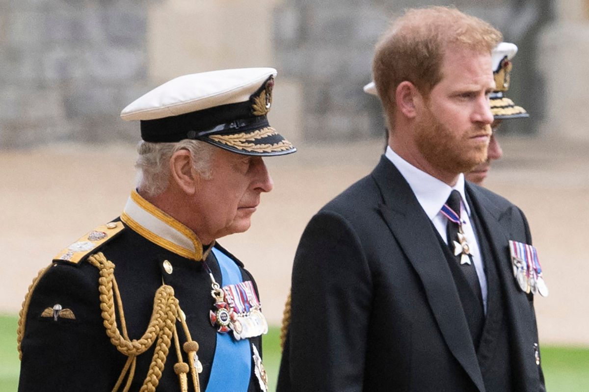 Prince Harry and his estranged father King Charles