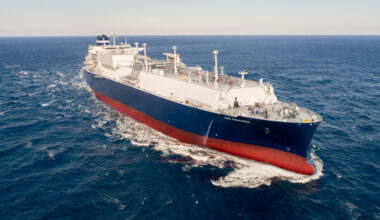 A 174,000-cubic-meter (6,144,752-cubic-foot) liquefied natural gas (LNG) carrier built by HD Hyundai Heavy Industries [HD HYUNDAI HEAVY INDUSTRIES]