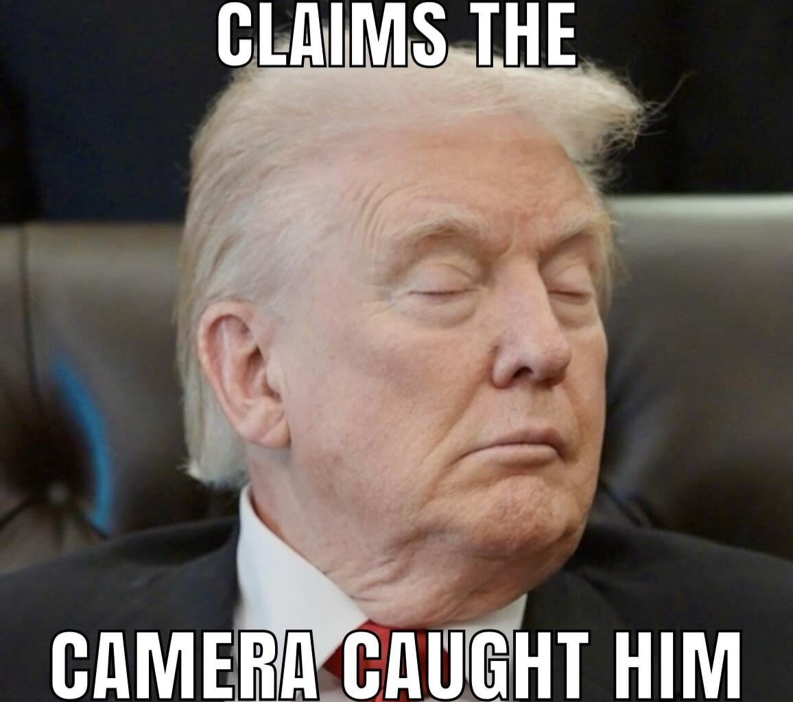 He is definitely not asleep