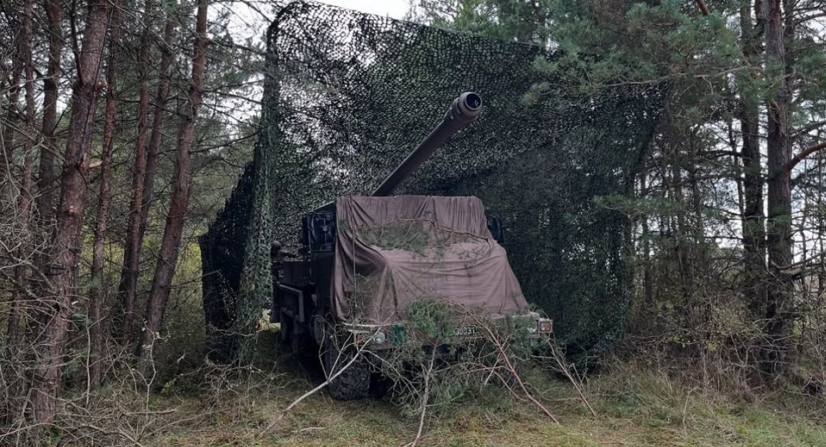Anti-drone net structure for the CAESAR self-propelled howitzer