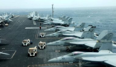 Iranian official rhetoric girds for war as US fleet nears