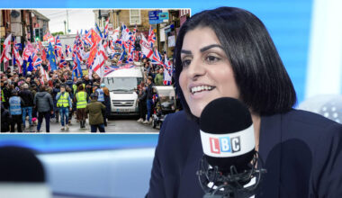 Asylum seekers moved into ex-army camp in darkness to avoid public order risk, says Home Secretary