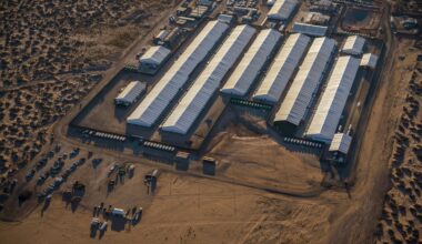 Camp East Montana, an Immigration and Customs Enforcement detention facility in El Paso.