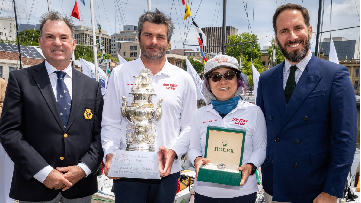 Chinese-born skipper becomes first female winner of Australia's most prestigious yacht race