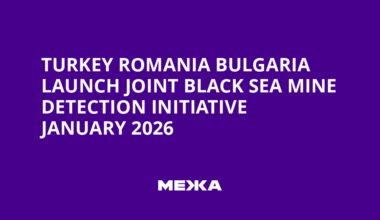 Turkey Romania Bulgaria Launch Joint Black Sea Mine Detection Initiative January 2026 | Ukraine news