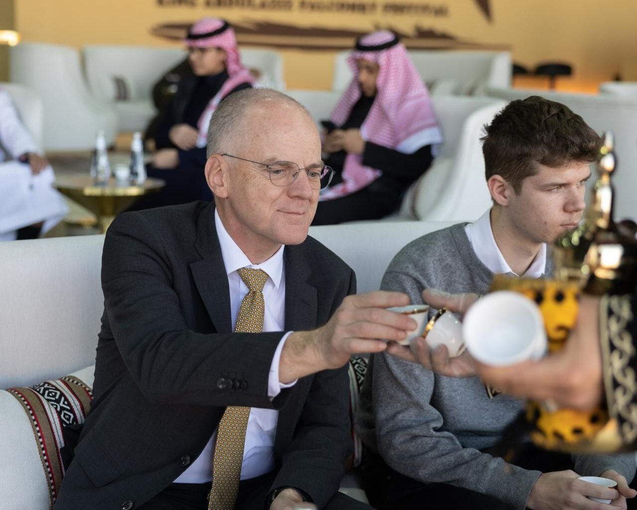 Ambassadors of Austria and Switzerland Visit King Abdulaziz Falconry Festival 2025