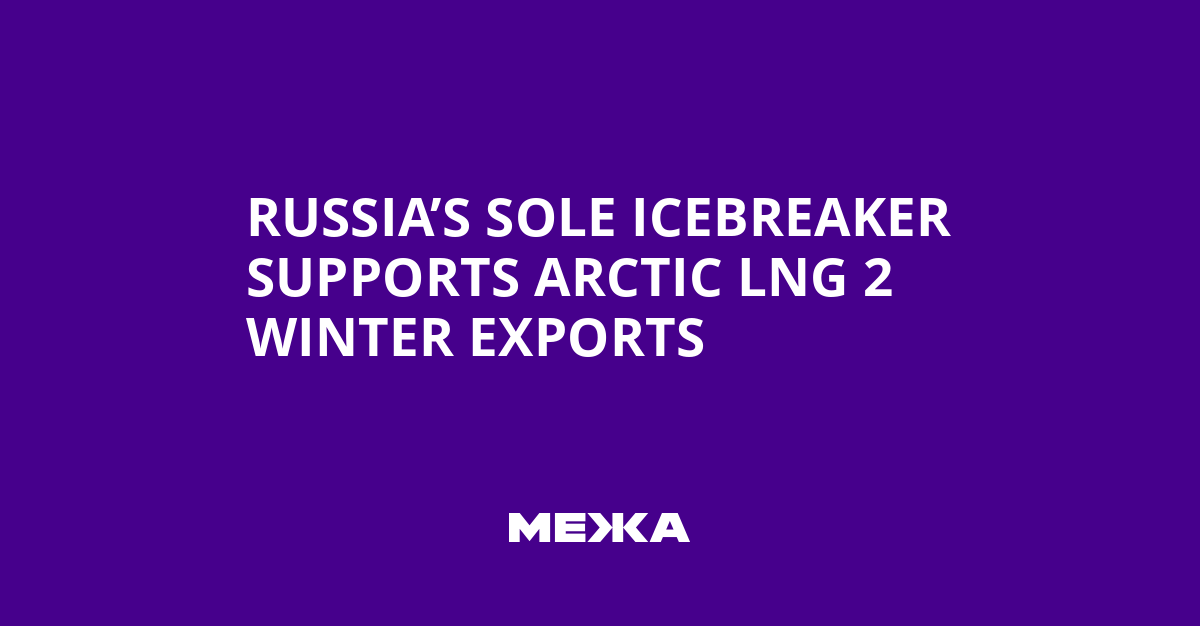 Russia’s Sole Icebreaker Supports Arctic LNG 2 Winter Exports | Ukraine news