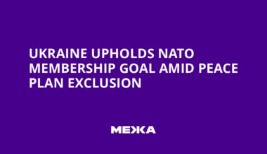 Ukraine Upholds NATO Membership Goal Amid Peace Plan Exclusion