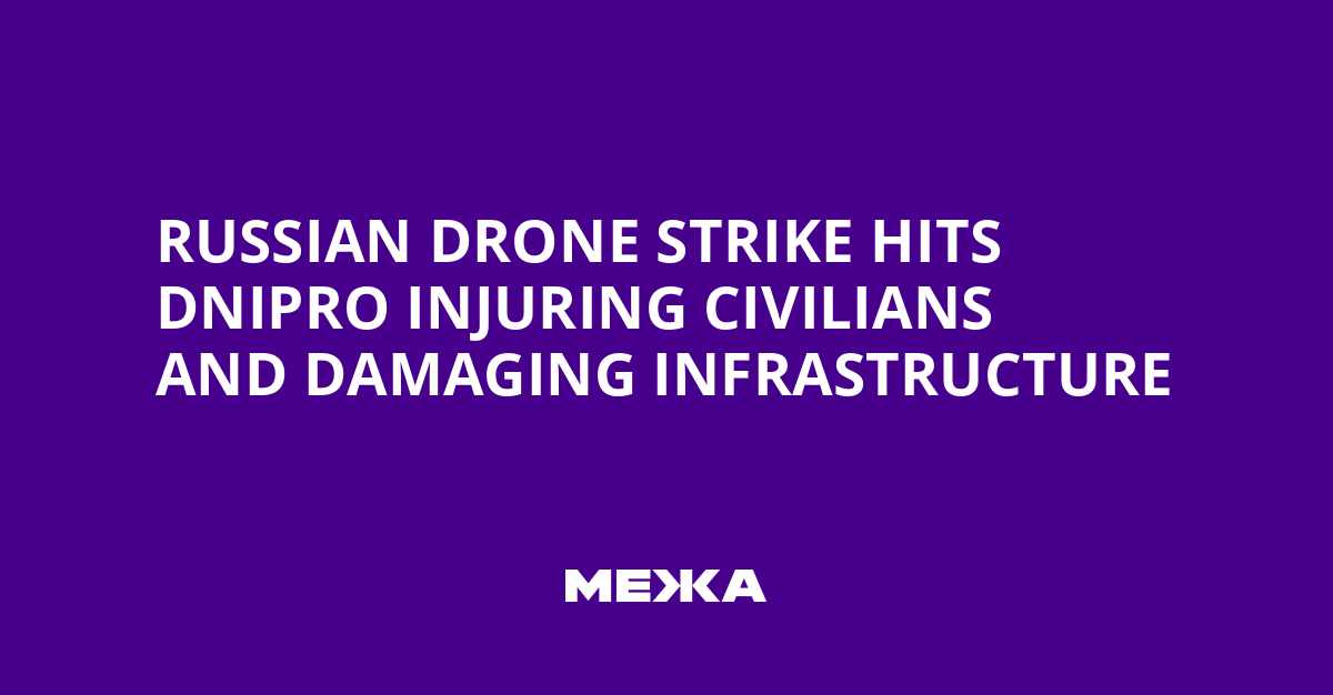 Russian Drone Strike Hits Dnipro Injuring Civilians and Damaging Infrastructure | Ukraine news
