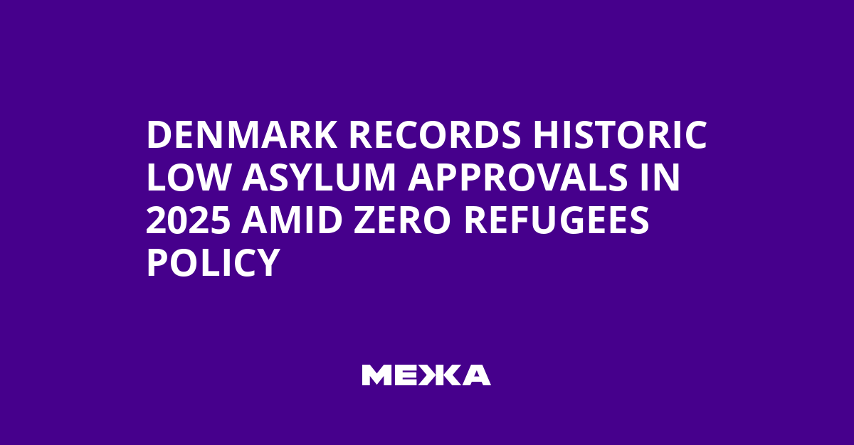 Denmark Records Historic Low Asylum Approvals in 2025 Amid Zero Refugees Policy | Ukraine news