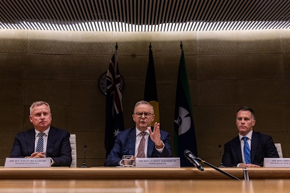 NSW premier Chris Minns (right) said an ageing population would continue to challenge health systems.