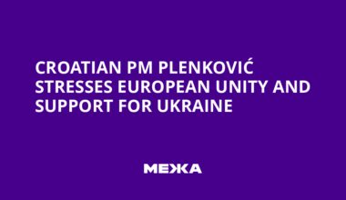 Croatian PM Plenković stresses European unity and support for Ukraine | Ukraine news