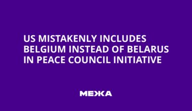 US Mistakenly Includes Belgium Instead of Belarus in Peace Council Initiative