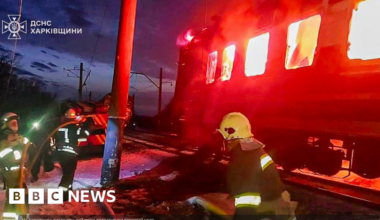 Zelensky condemns deadly Russian drone strike on passenger train