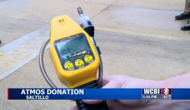 Saltillo Fire receives the latest gas leak detection equipment from ATMOS Energy