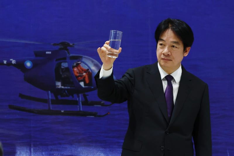 Taiwanese president William Lai in Kaohsiung, Taiwan, in 2025. Photograph: Ritchie B Tongo/EPA