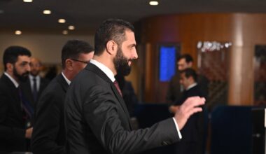 Syrian president Ahmed al Shara.