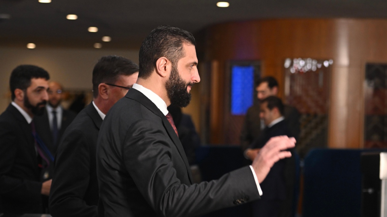 Syrian president Ahmed al Shara.