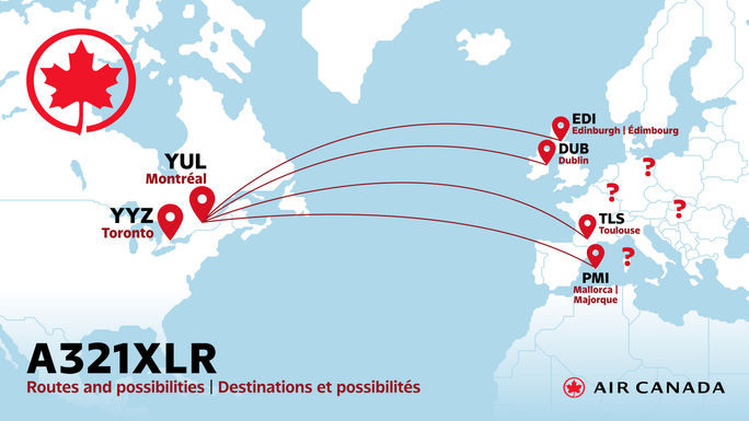 Airbus A321XLR route possibilities