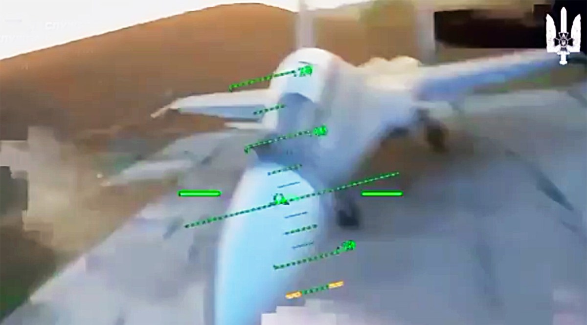 Ukrainian Drone Strikes On Parked Russian Aircraft Seen In “Greatest Hits” Video