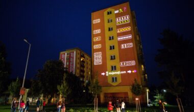 Napa community designs artwork for emojis for Napa Lighted Art Project installation