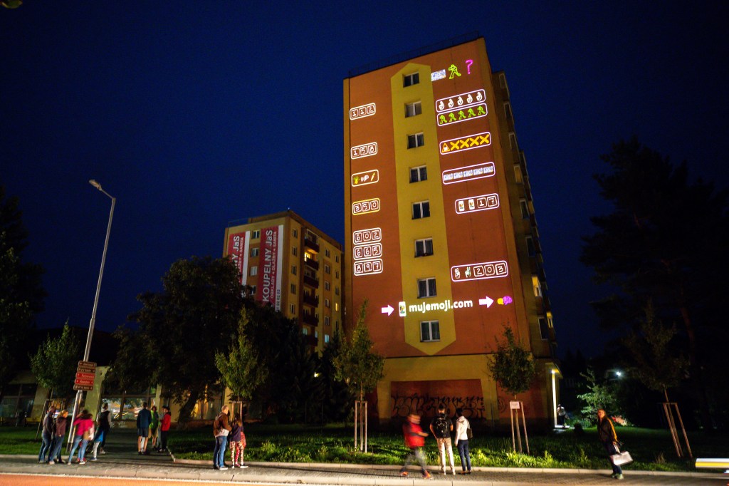 Napa community designs artwork for emojis for Napa Lighted Art Project installation