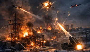 Russian drone strike exacerbates blackouts in Ukraine and occurs as US-Ukraine peace talks progress.