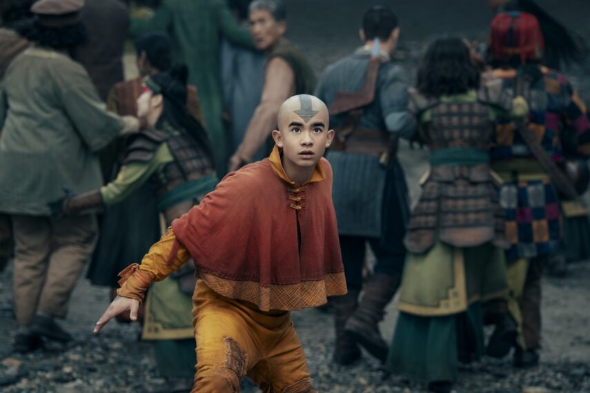 Avatar: The Last Airbender. Gordan Cormier as Aang in season 2 of Avatar: The Last Airbender. Cr. Katie Yu/Netflix © 2025
