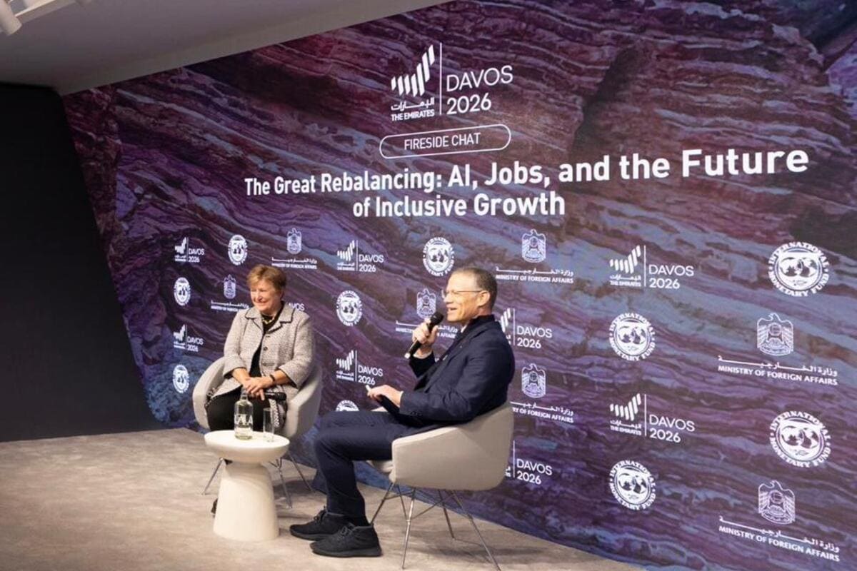 IMF Chief warns AI “tsunami” hitting jobs as UAE hosts Davos dialogue on inclusive growth 