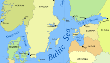 Baltic Sea map.