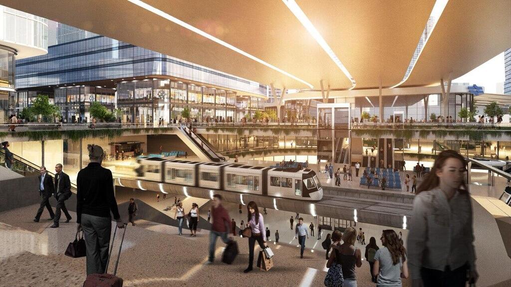 הדמייה מתח"ם סבידור מרכז בתל אביב