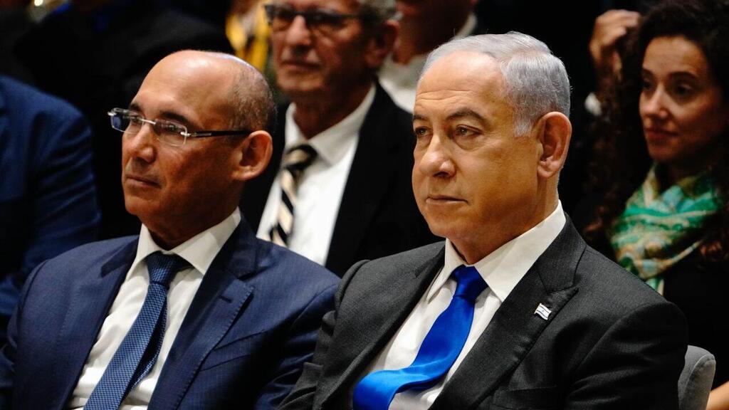 Amir Yaron and Benjamin Netanyahu (Photo: Shalev Shalom) בנימין נתניהו, אמיר ירון