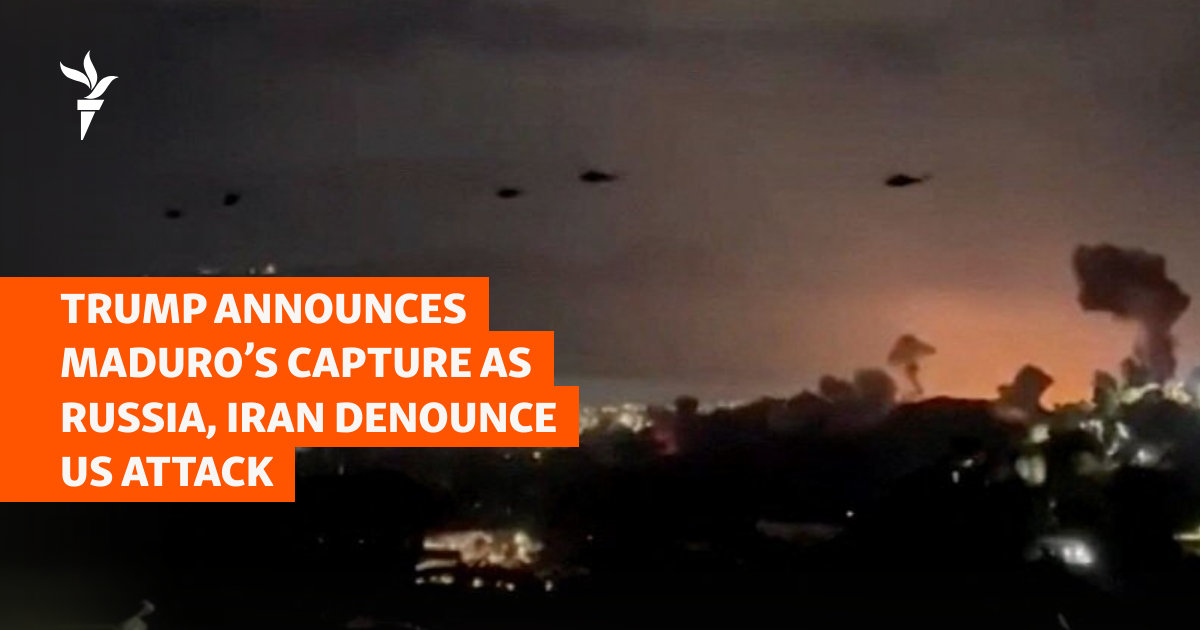 Trump Announces Maduro's Capture As Russia, Iran Denounce US Attack