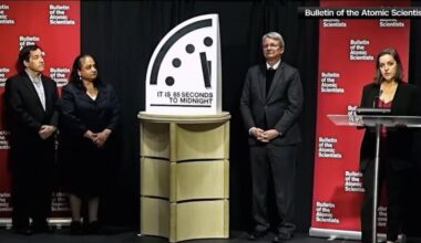 ‘Doomsday Clock’ moves closer to midnight over threats from nuclear weapons, climate change and AI
