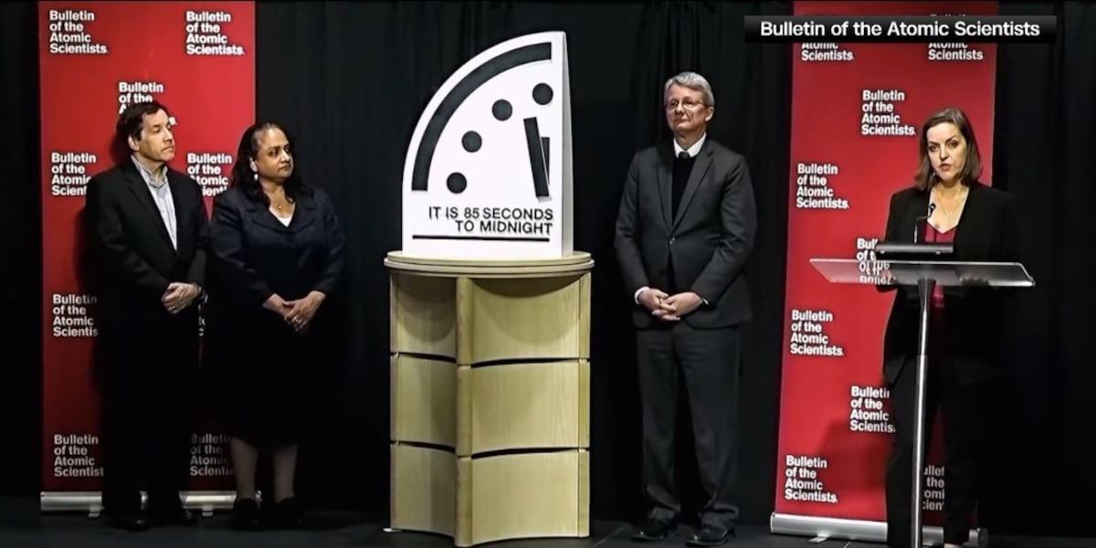 ‘Doomsday Clock’ moves closer to midnight over threats from nuclear weapons, climate change and AI