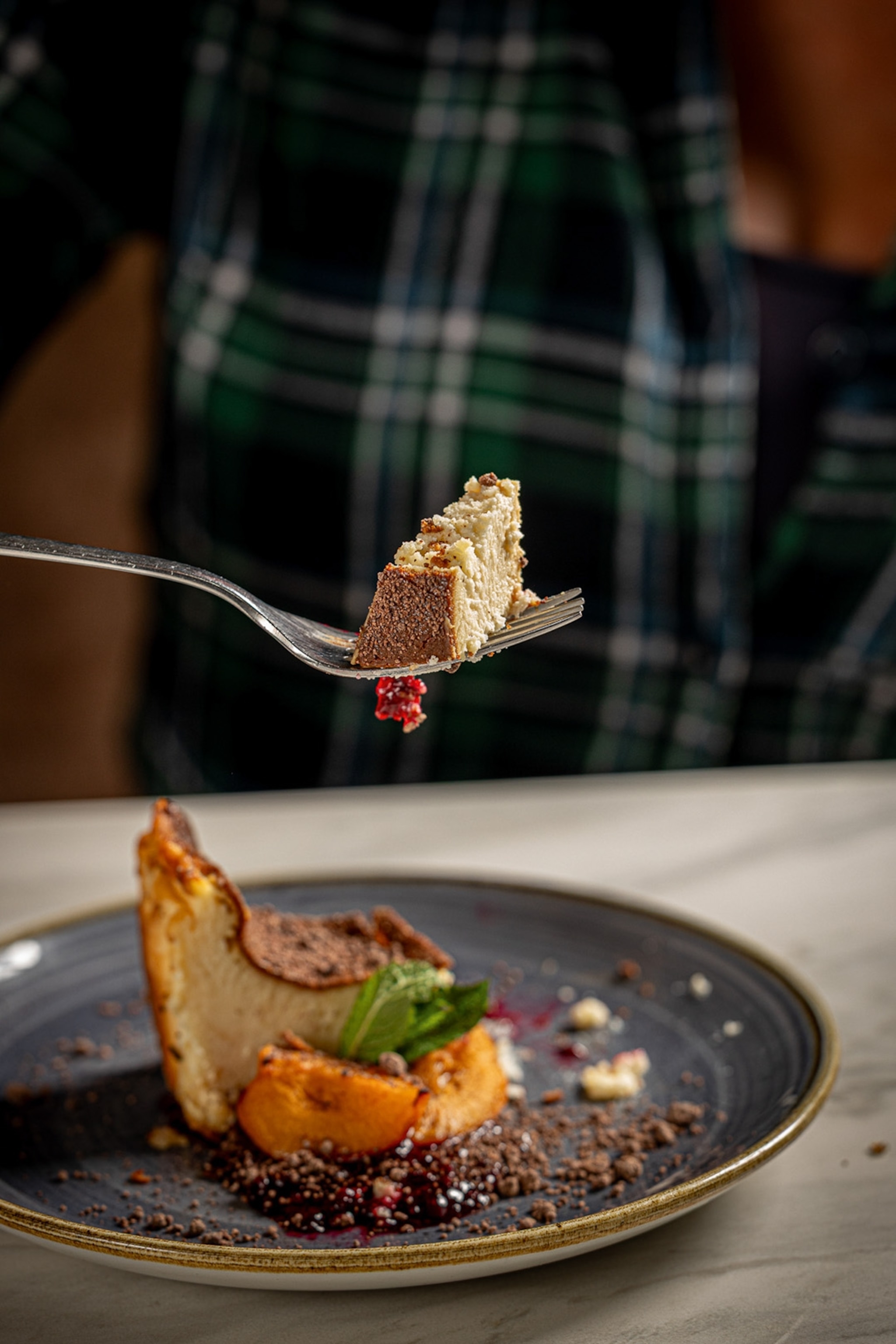 Burnt Basque cheesecake at The Orator.