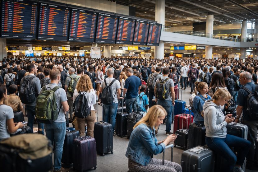 Thousands of Passengars Stranded In Europe As Netherlands, France, Switzerland, UK, Spain, Norway, Sweden, Hungary, Germany, Belgium, Italy, Portugal, Finland and Sweden Delay 5,262 And Cancel 1,041 Flights, Impacting Ryanair, KLM, easyJet, British Airways And Others In Amsterdam, Paris, Zurich, Oslo, London and More