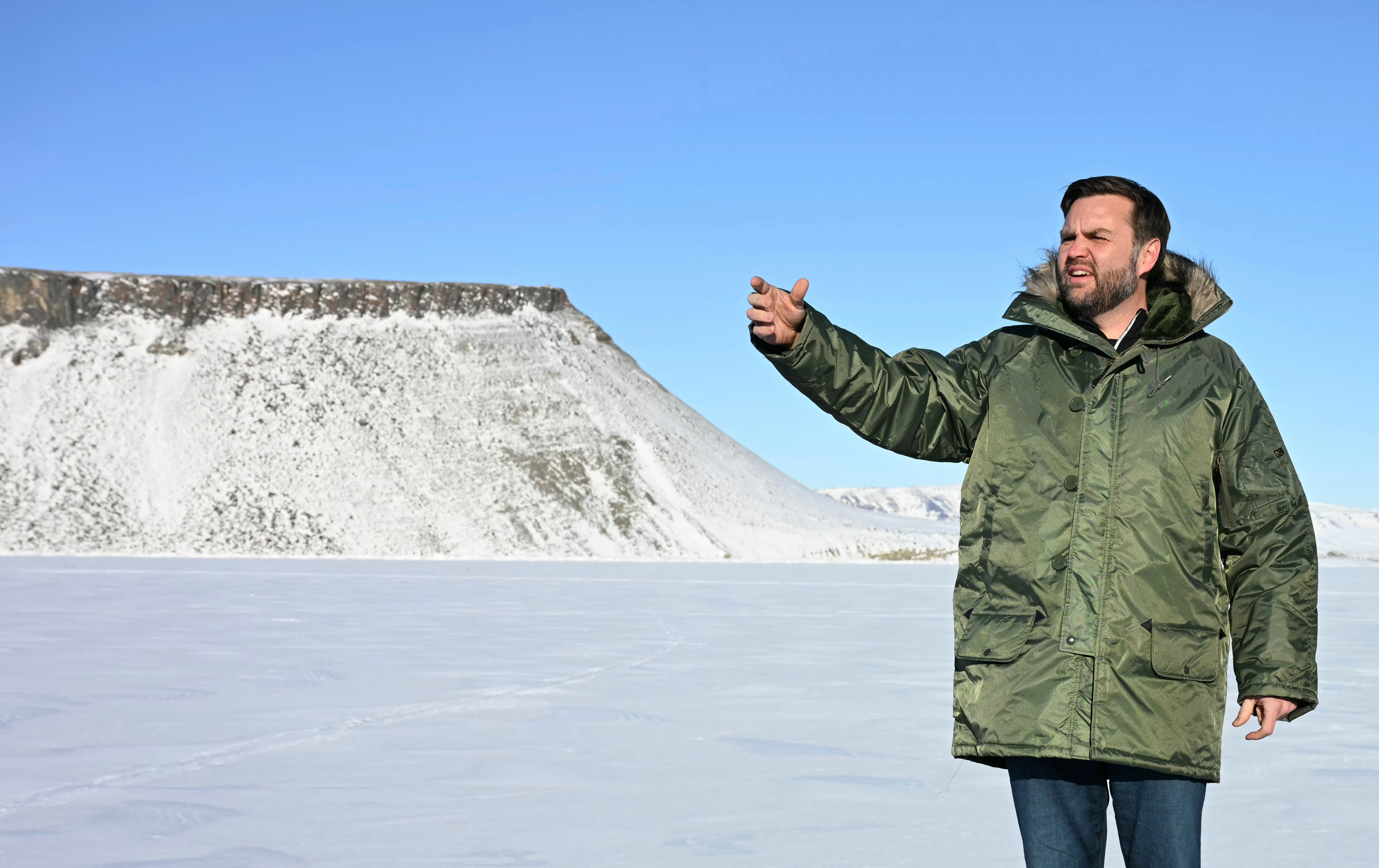 Vice President JD Vance tours Pituffik Space Base, in Greenland, March 28, 2025. (Jim Watson/AP Photo, File)