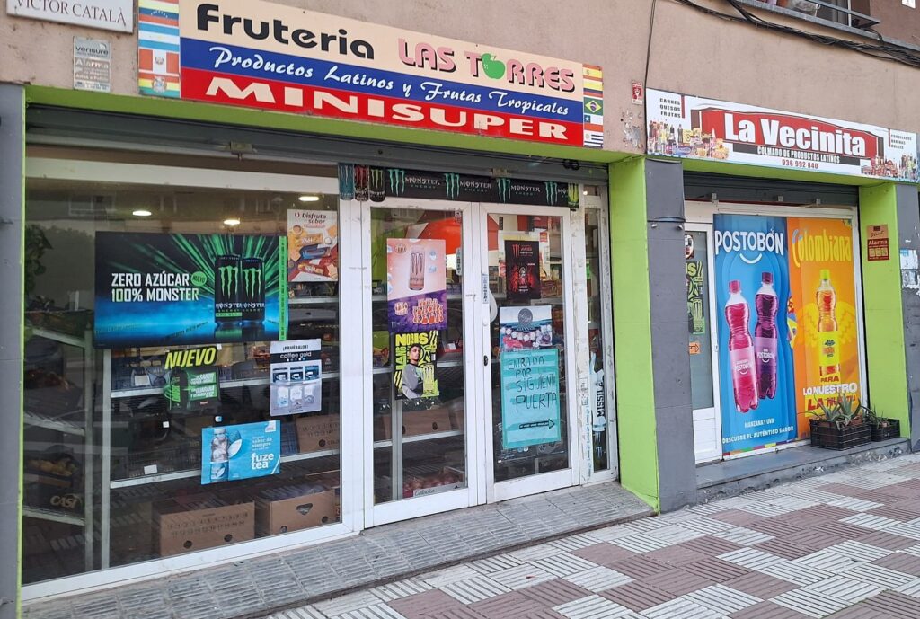 Colombian store in Spain