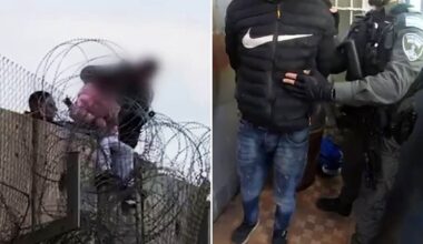 West Bank Palestinian arrested for lowering girl over barrier into Israel by rope